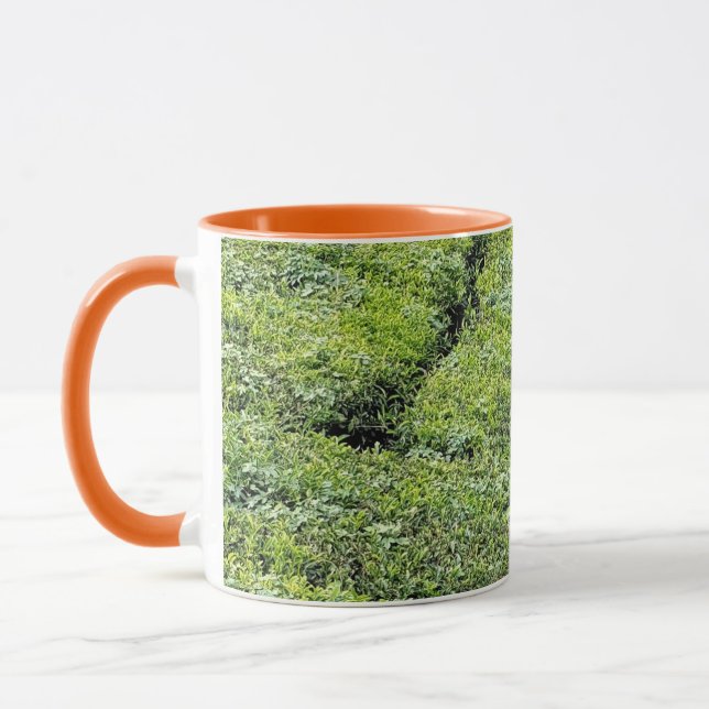 Tea gardens of Munnar on coffee Mug (Left)