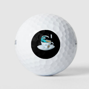 Tea Great Wave Off Kanagawa Golf Balls