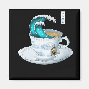 Tea Great Wave Off Kanagawa Magnet