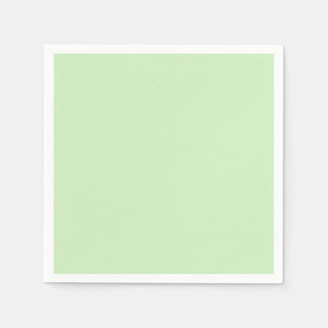 Tea Green Standard Cocktail Paper Napkin (Front)