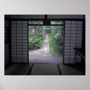 TEA HOUSE GARDEN WALKWAY POSTER