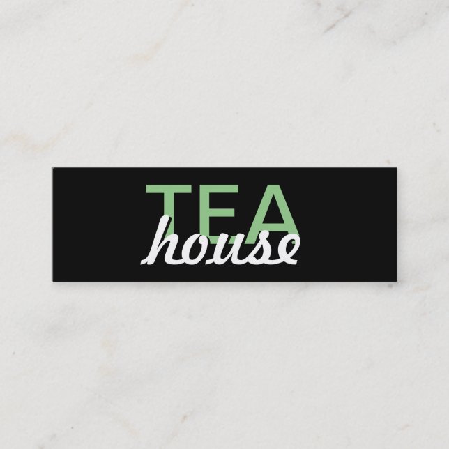 tea house punch card (Front)