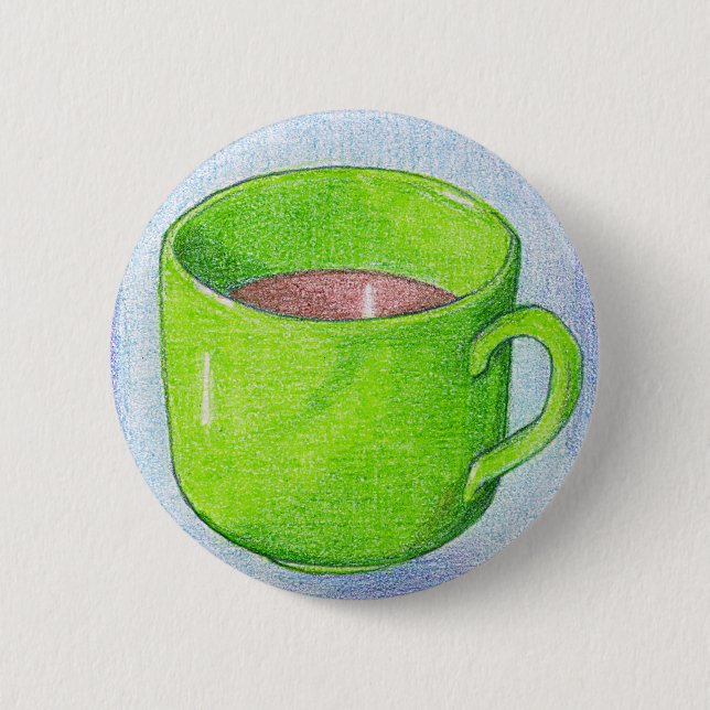 Tea in Green Button (Front)
