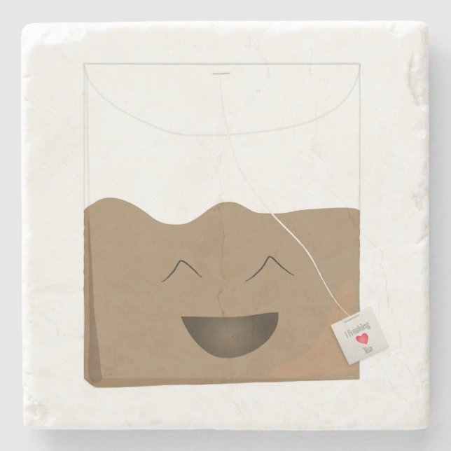 Tea is My Bag Stone Coaster (Front)