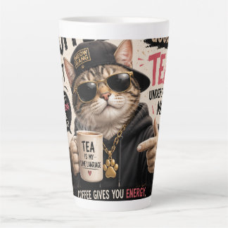 Tea Is My Life Cat Mum Latte Mug