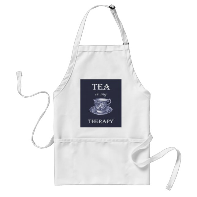 Tea Is My Therapy Apron (Front)