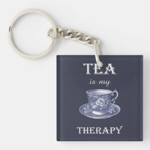 Tea Is My Therapy Keychain