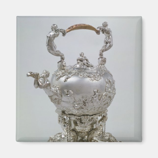 Tea kettle and stand by C.Kandler, London, 1730 Magnet (Front)
