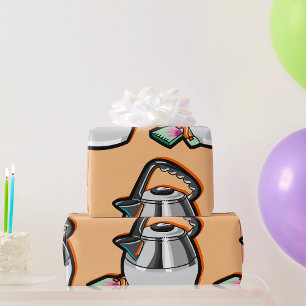Tea Kettle with Tea Bag Wrapping Paper