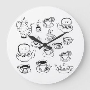 Tea Large Clock