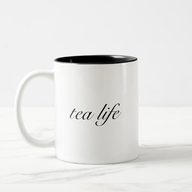 tea life Two-Tone coffee mug (Left)