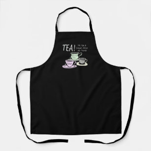 Tea Lover Positivity Quote - Sit Sip Forget Apron