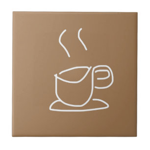 Tea Lovers Coffee Lovers modern simple Ceramic Tile