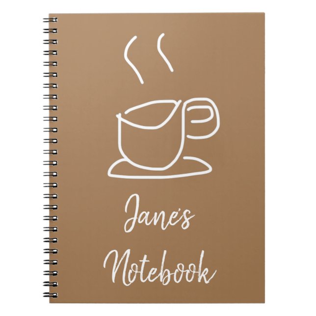 Tea Lovers Coffee Lovers modern simple Notebook (Front)