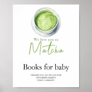Tea Matcha baby shower Books for baby Poster