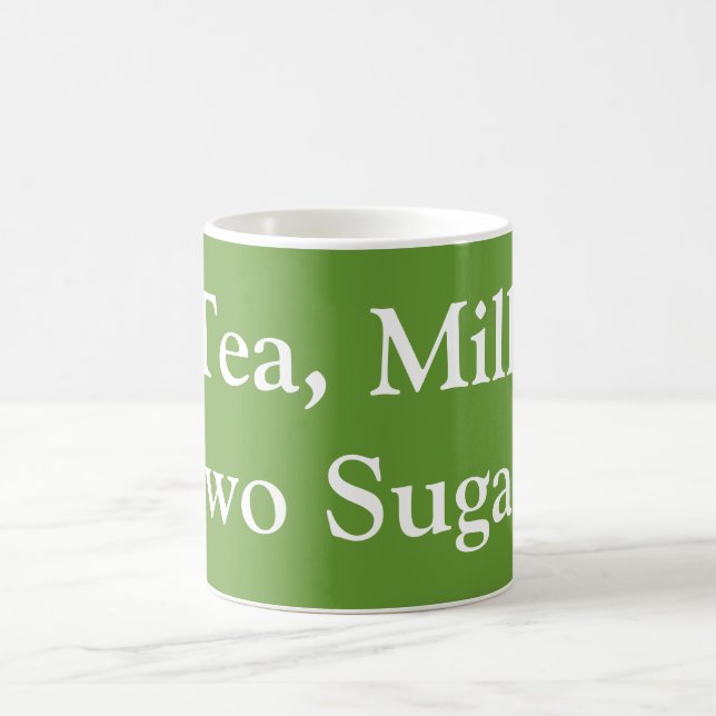 Tea, Milk, Two Sugars Coffee Mug (Center)