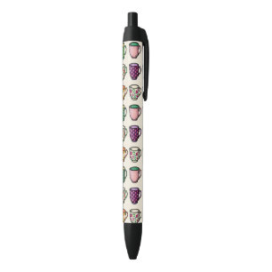 Tea Mugs Black Ink Pen