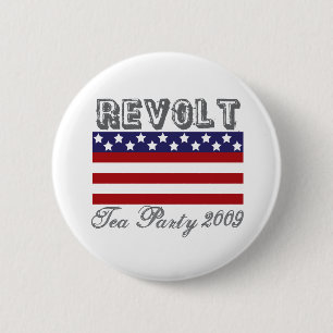 tea party 2009 6 cm round badge