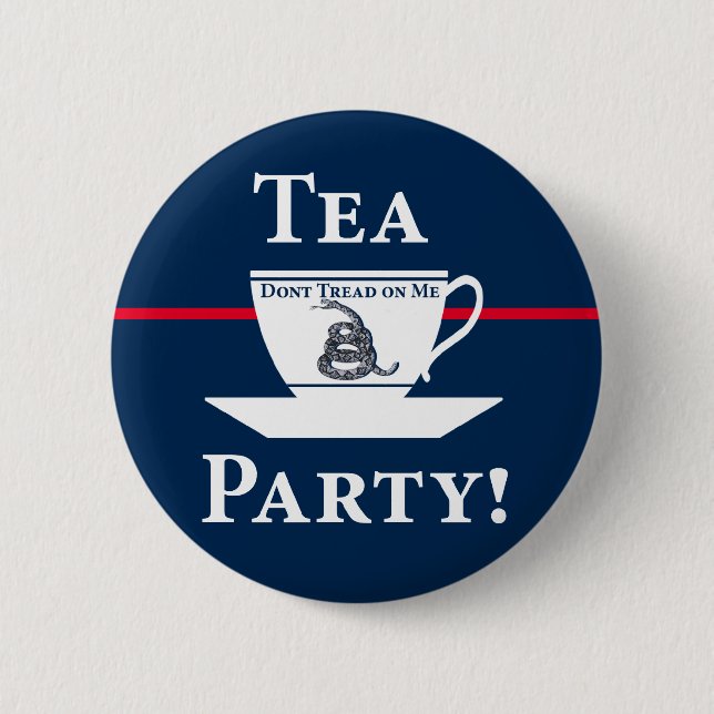 Tea Party! 6 Cm Round Badge (Front)