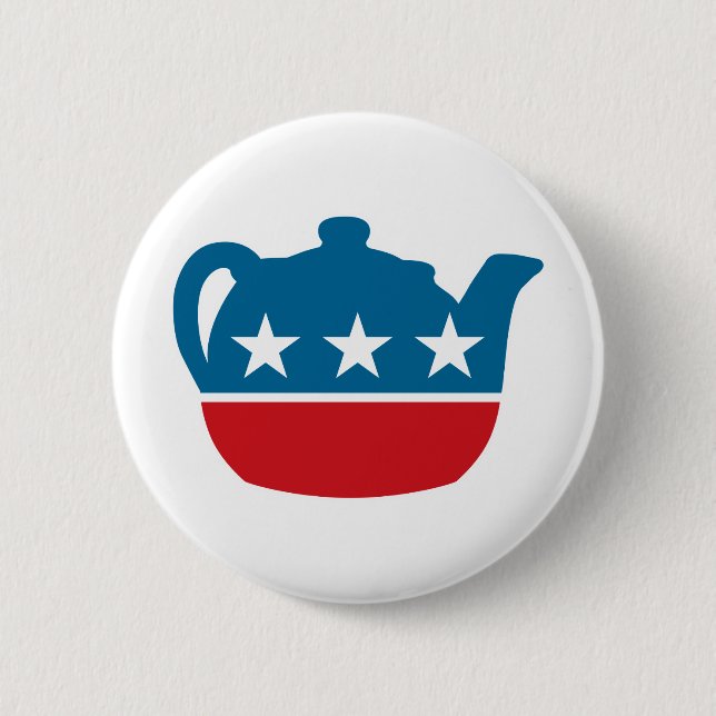 Tea Party! 6 Cm Round Badge (Front)