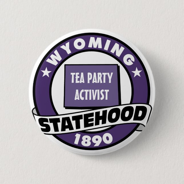 TEA PARTY ACTIVIST 6 CM ROUND BADGE (Front)