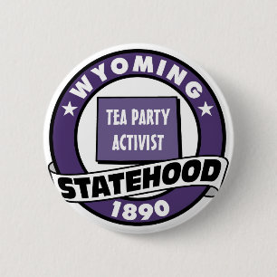 TEA PARTY ACTIVIST 6 CM ROUND BADGE