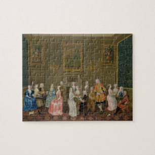 Tea Party at Lord Harrington's House, St. James's Jigsaw Puzzle