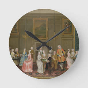 Tea Party at Lord Harrington's House, St. James's Round Clock