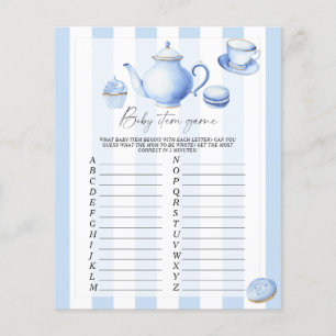 Tea party - Baby Item Game. Baby Shower Game