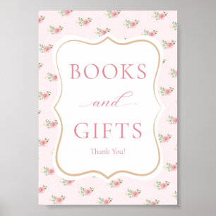 Tea Party Baby Shower Books & Gifts  Poster