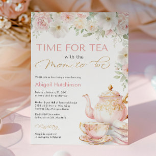 Tea Party Baby Shower Invitation
