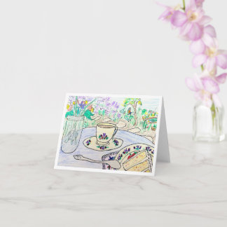 Tea Party Birthday Card