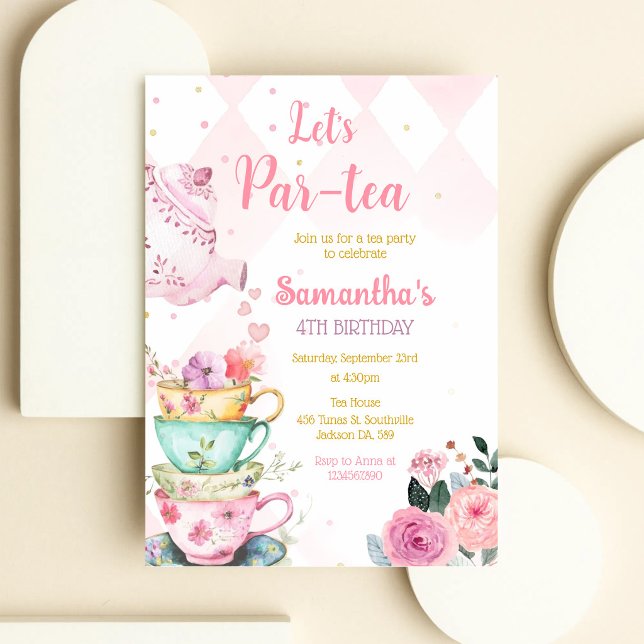 Tea Party Birthday Invitation (Creator Uploaded)