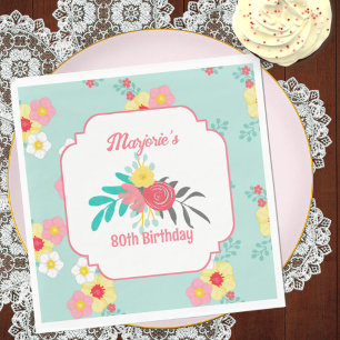 Tea Party Birthday Napkin