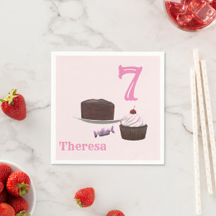 Tea-party Birthday Napkin