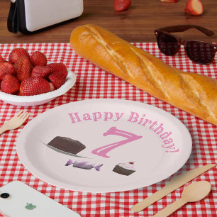 Tea-party Birthday Paper Plate