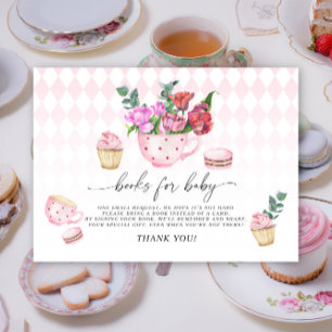 Tea party Brewing Books for baby Enclosure Card
