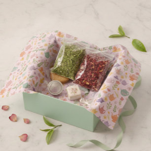 Tea Party Bridal Easter Spring Floral Colourful  Tissue Paper