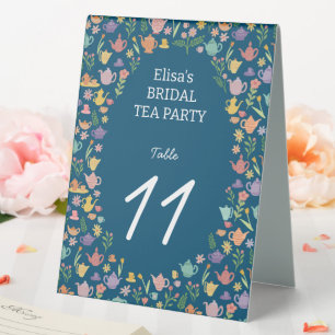 Tea Party Bridal Shower Cute Colorful CUSTOM
