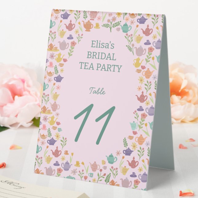 Tea Party Bridal Shower Cute Colourful CUSTOM (In SItu (Wedding))