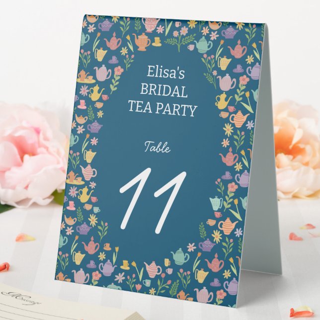 Tea Party Bridal Shower Cute Colourful CUSTOM (In SItu (Wedding))