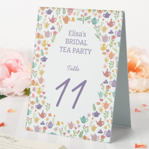 Tea Party Bridal Shower Cute Colourful CUSTOM