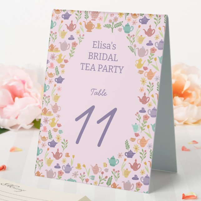 Tea Party Bridal Shower Cute Colourful CUSTOM (In SItu (Wedding))