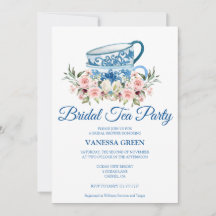 Tea Party Bridal Shower Invitation