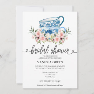 Tea Party Bridal Shower  Invitation