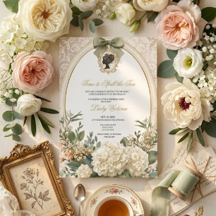 Tea Party Bridal Shower   Time to Spill the Tea Invitation