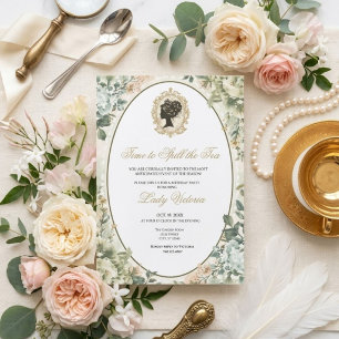 Tea Party Bridal Shower   Time to Spill the Tea Invitation