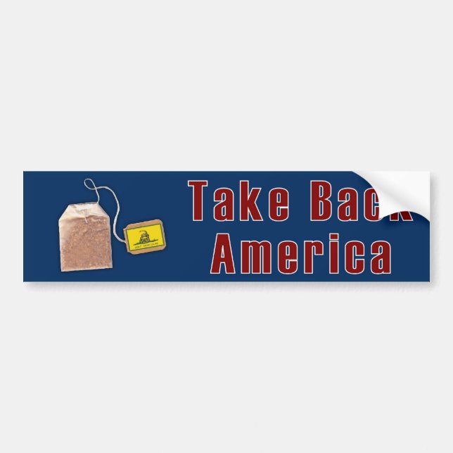 Tea Party Bumper Stick Sticker (Front)