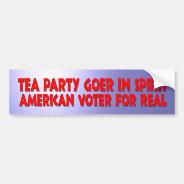 Tea Party Bumper Sticker (Front)