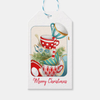 Tea Party Christmas Gift Tags